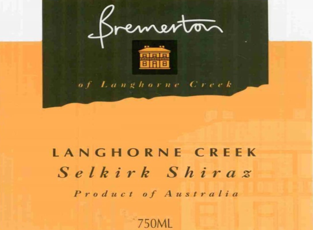Bremerton Wines Selkirk Shiraz 2013 Front Label