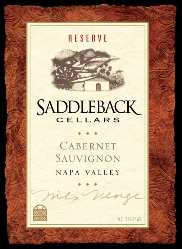 Saddleback Reserve Cabernet Sauvignon 2011 Front Label
