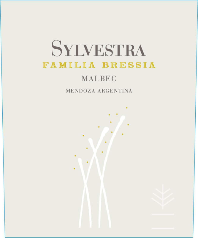 Bressia Sylvestra Malbec 2015 Front Label
