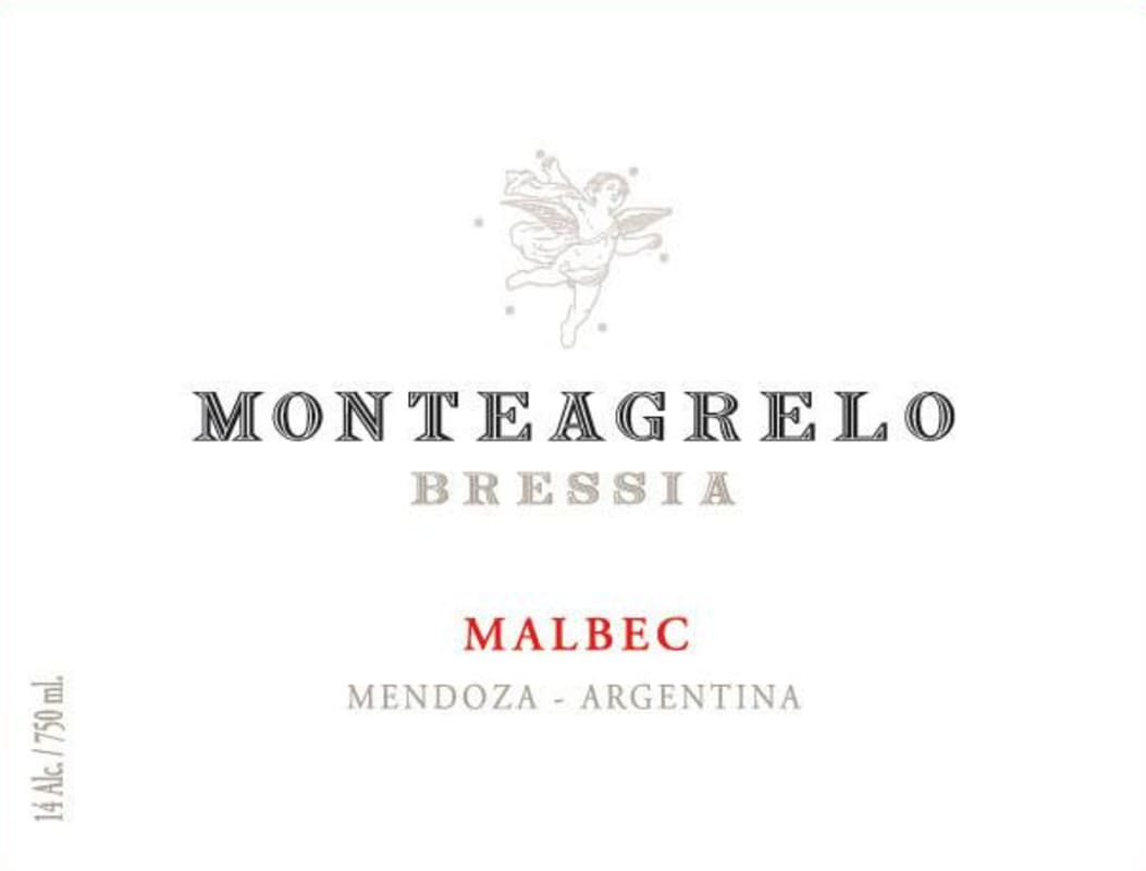 Bressia Monteagrelo Malbec 2011 Front Label