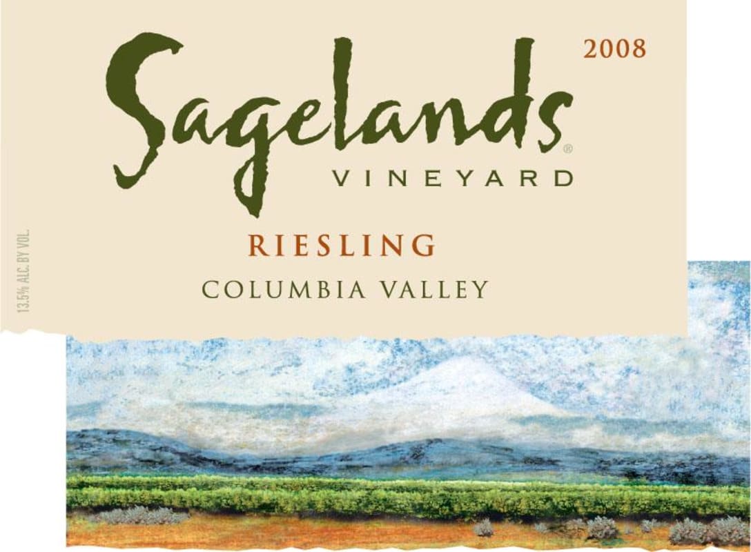 Sagelands Riesling 2008 Front Label