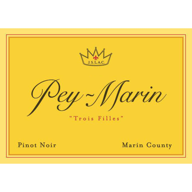 Pey-Marin Trois Filles Pinot Noir 2015 Front Label