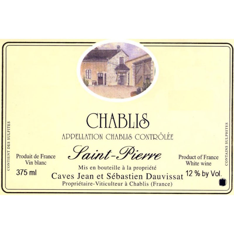 Jean et Sebastien Dauvissat Chablis Saint-Pierre 2015 Front Label