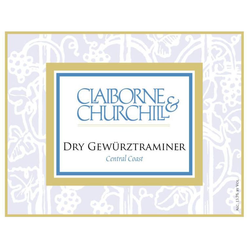 Claiborne & Churchill Dry Gewurztraminer 2015 Front Label