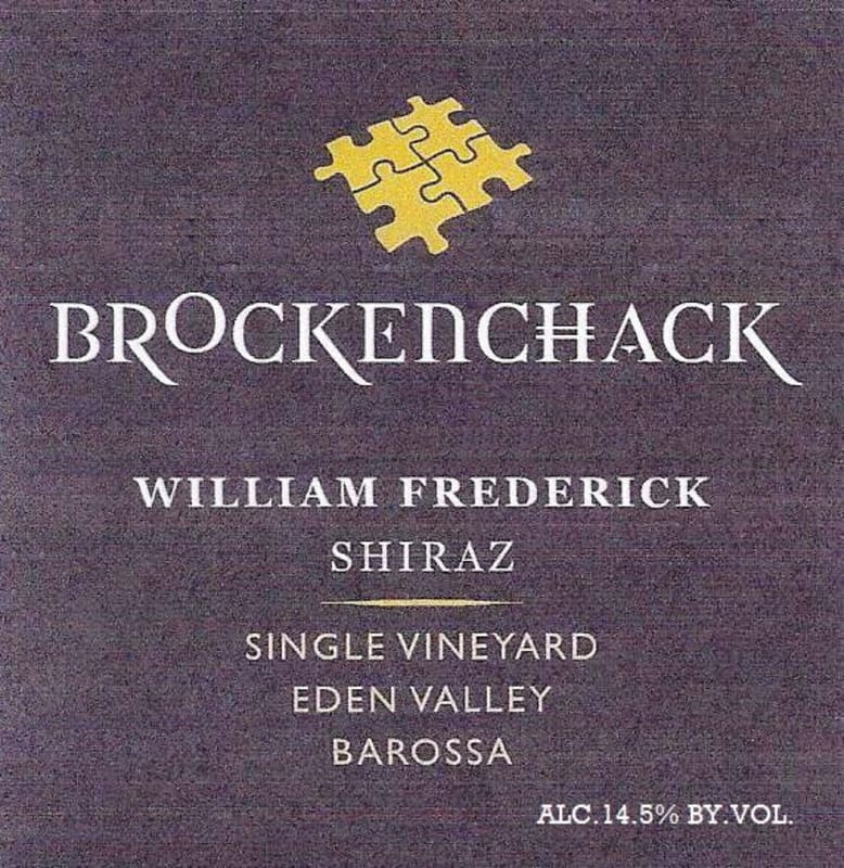 Brockenchack Wines William Frederick Single Vineyard Shiraz 2012 Front Label