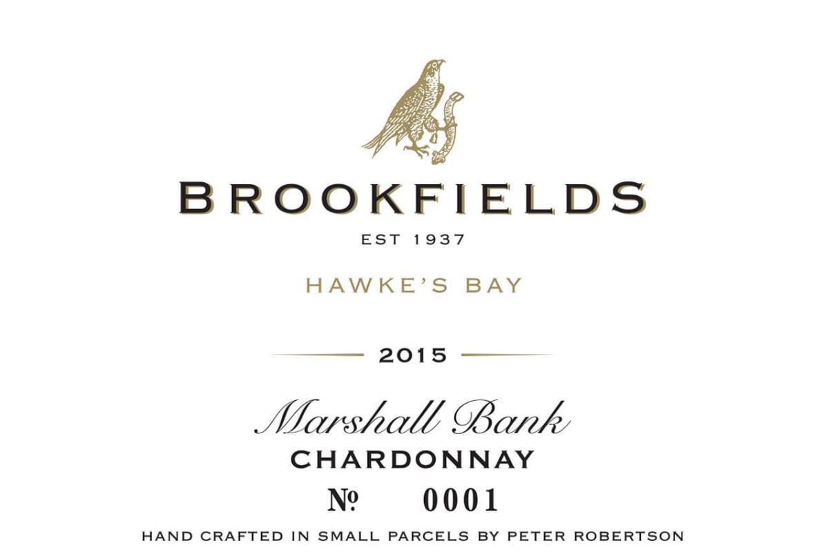 Brookfields Vineyards Marshall Bank Chardonnay 2015 Front Label