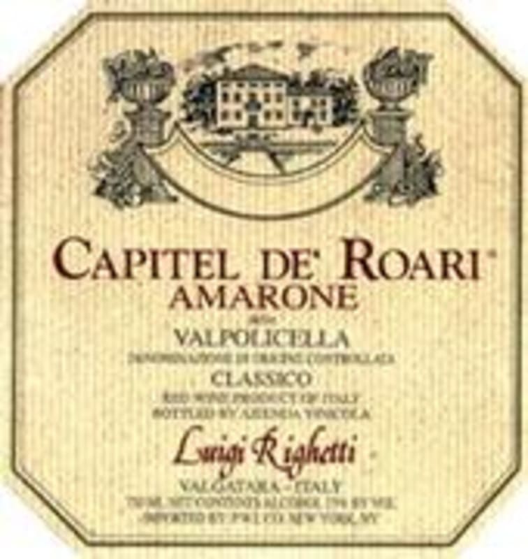 Righetti Amarone 1993 Front Label