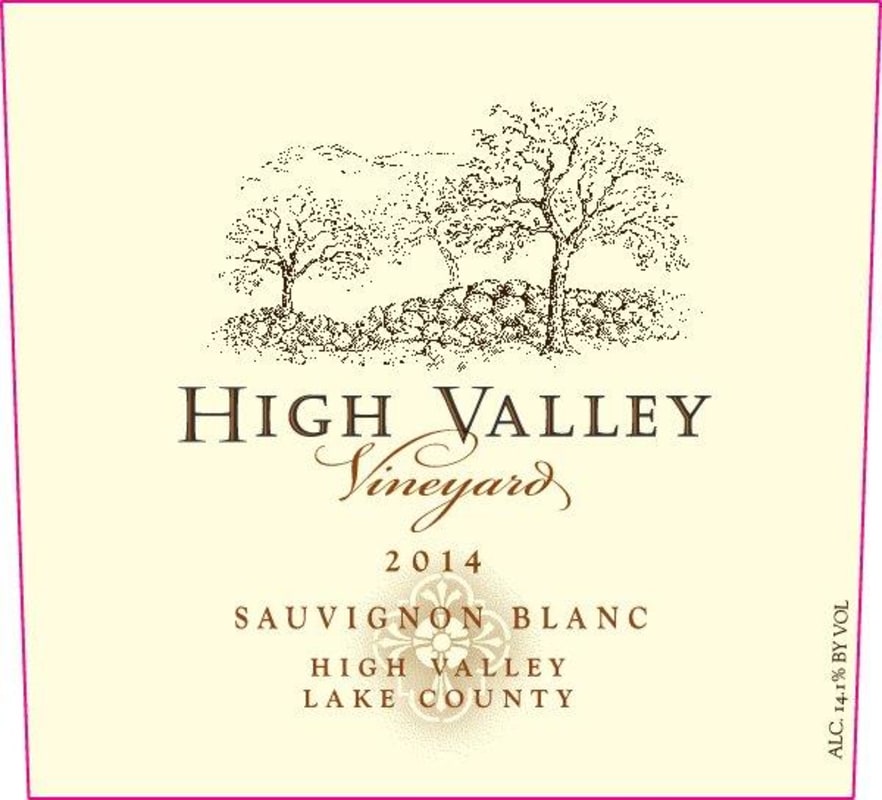 High Valley Sauvignon Blanc 2014 Front Label