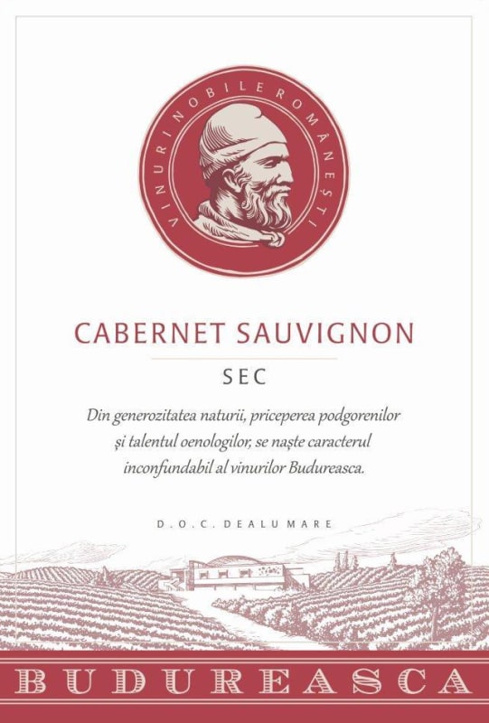 Budureasca Cabernet Sauvignon 2013 Front Label