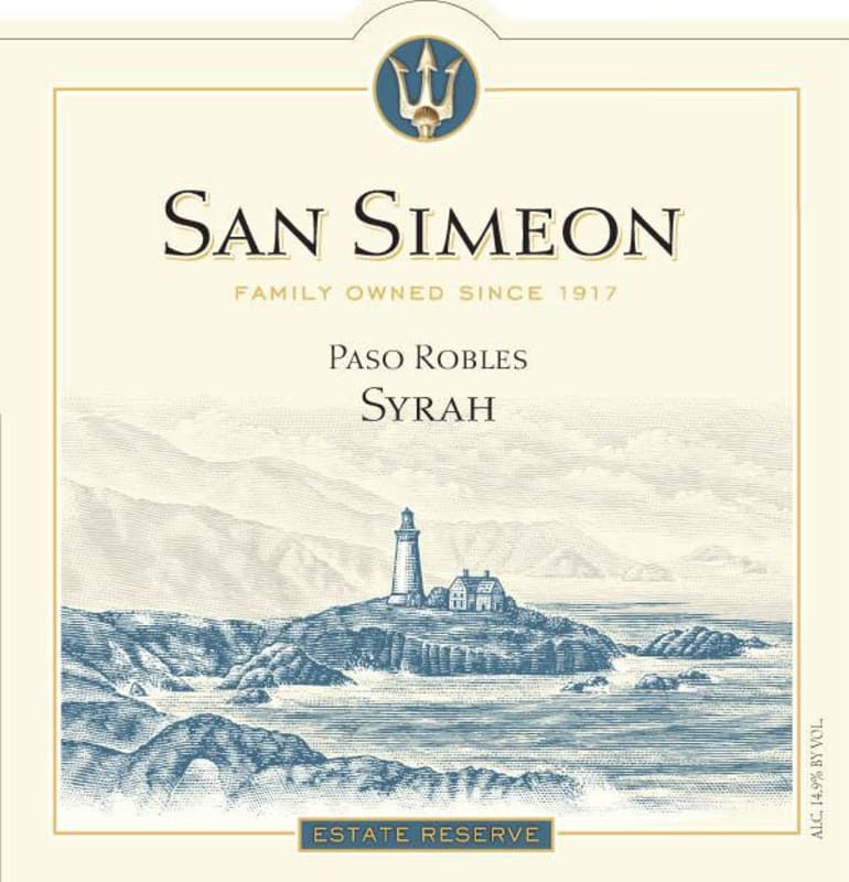 San Simeon Syrah 2011 Front Label
