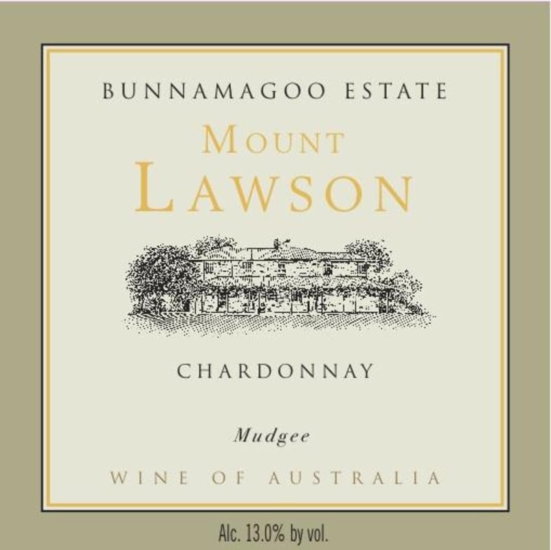 Bunnamagoo Estate Wines Mount Lawson Chardonnay 2012 Front Label