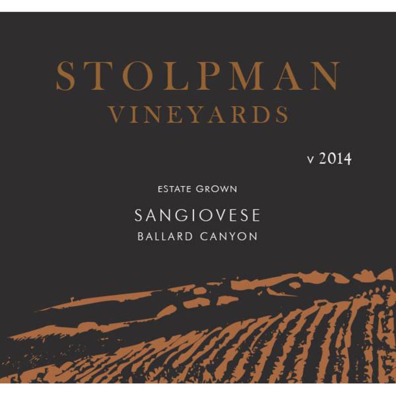 Stolpman Vineyards Sangiovese 2014 Front Label