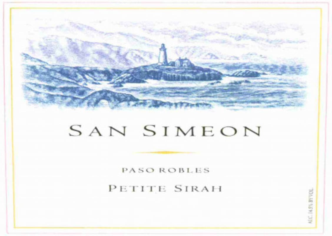 San Simeon Paso Robles Petite Sirah 2009 Front Label