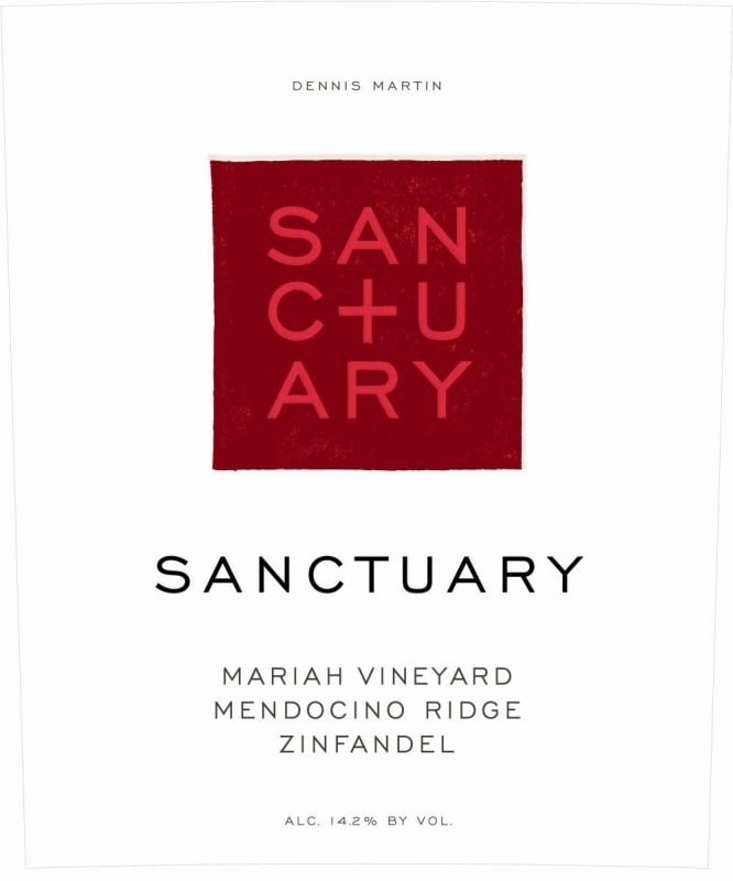 Sanctuary Mariah Vineyard Zinfandel 2009 Front Label
