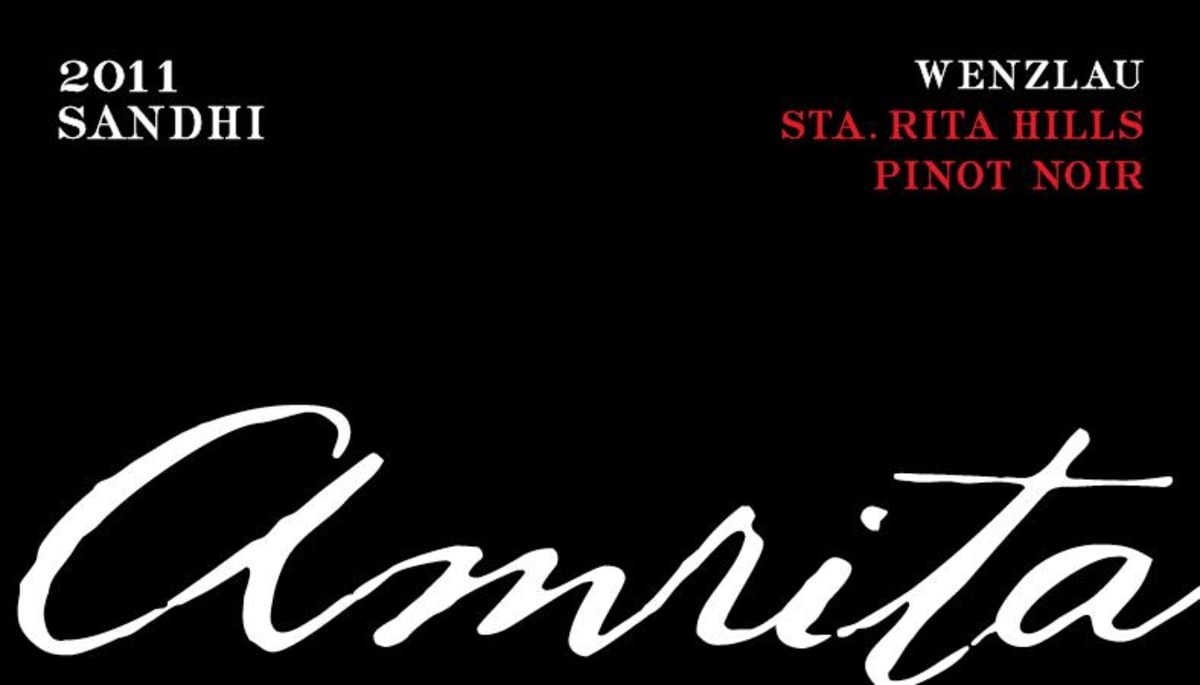 Sandhi Wenzlau Amrita Pinot Noir 2011 Front Label