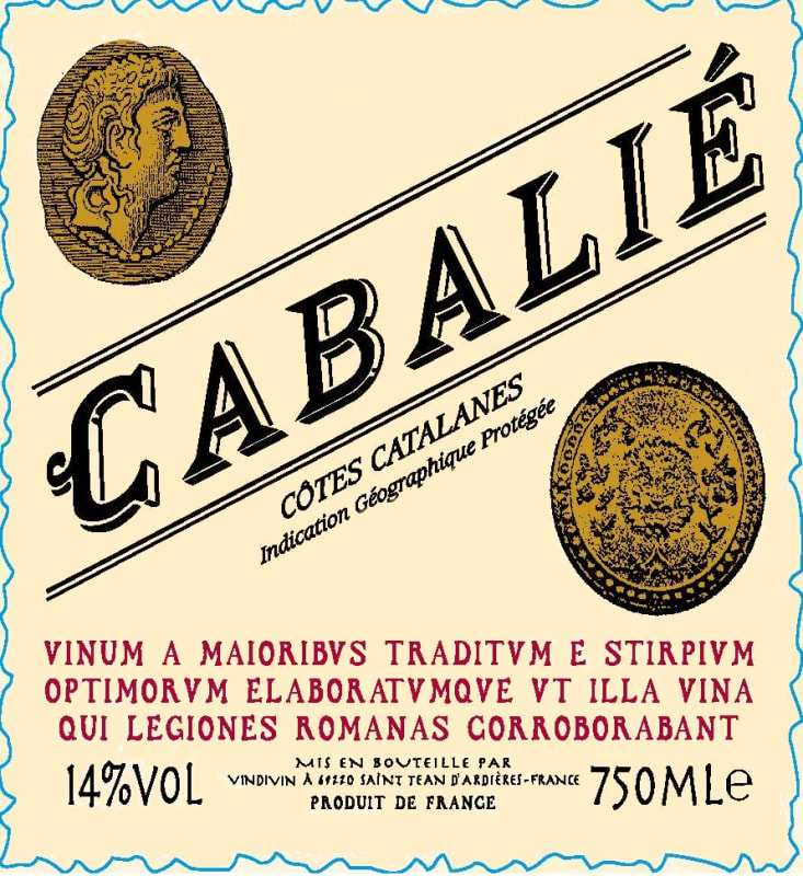 Cabalie Cotes Catalanes 2014 Front Label