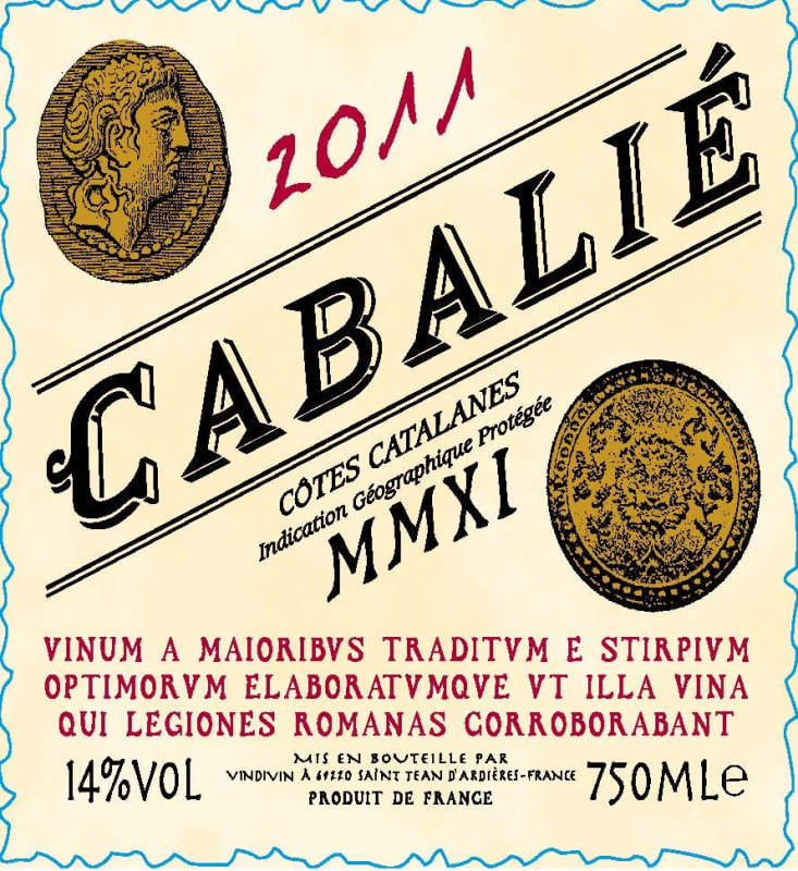 Cabalie Cotes Catalanes 2011 Front Label