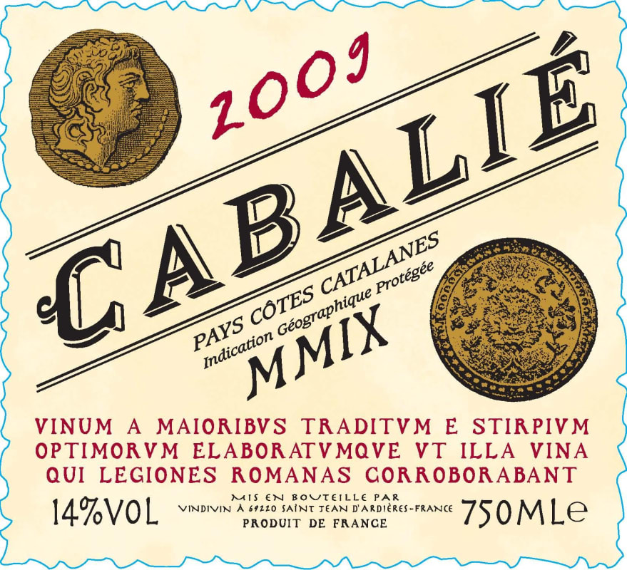 Cabalie Cotes Catalanes 2009 Front Label