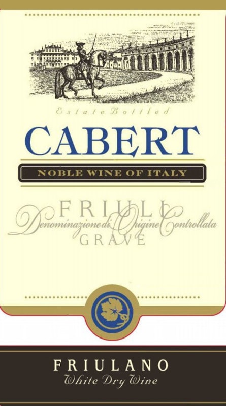 Cabert Friuli Grave Friulano 2009 Front Label
