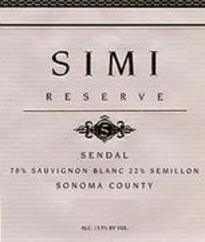 Simi Sendal 1997 Front Label