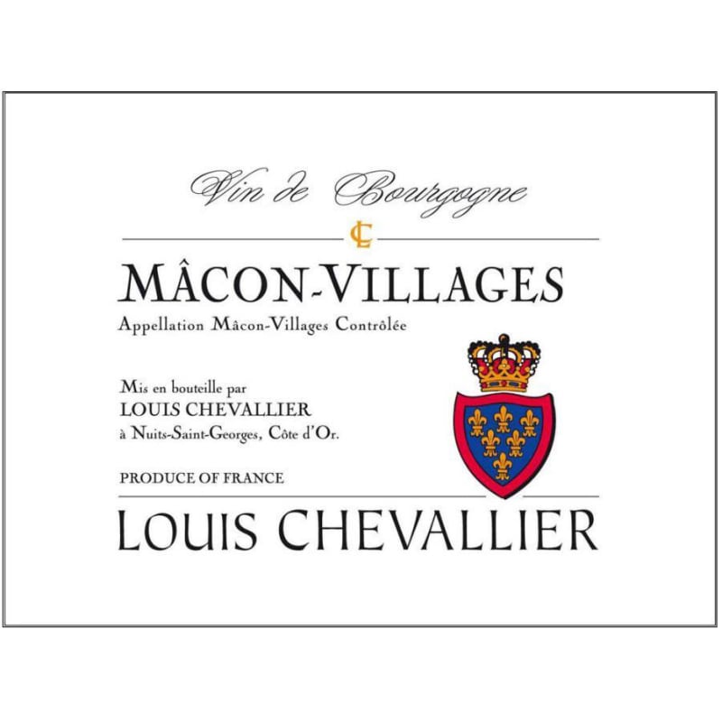Louis Chevallier Macon Villages 2014 Front Label