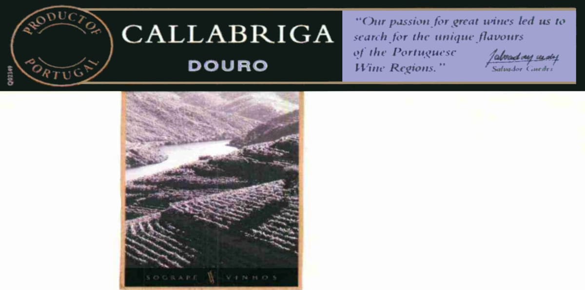 Callabriga Douro 2012 Front Label