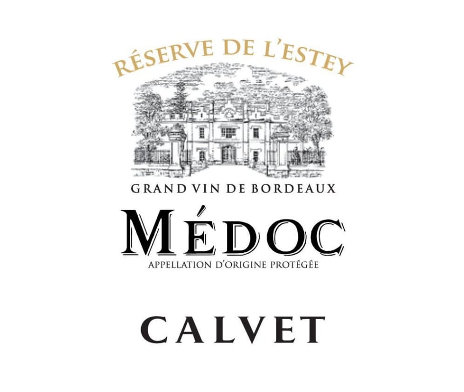 Calvet Medoc Reserve de l'Estey 2010 Front Label