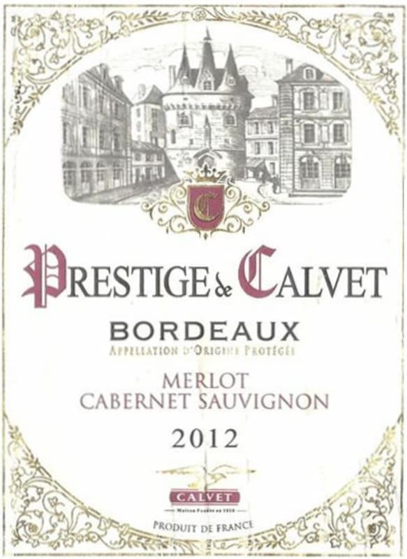 Calvet Prestige de Calvet 2012 Front Label