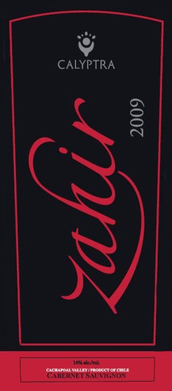Calyptra Vinedos y Bodega Zahir Cabernet Sauvignon 2009 Front Label