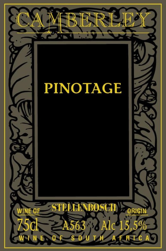 Camberley Pinotage 2007 Front Label