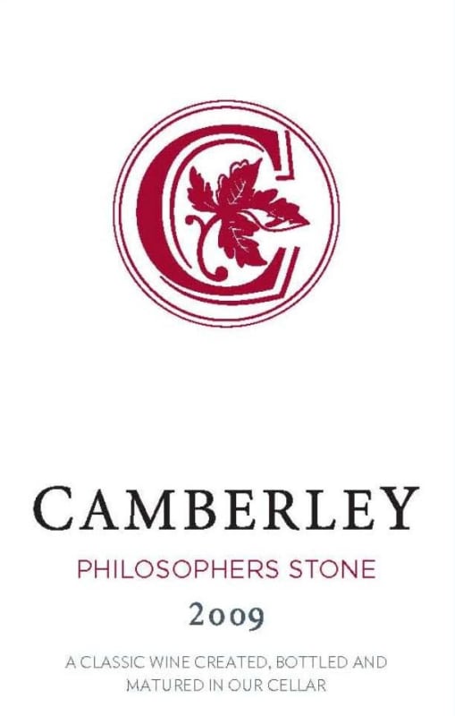 Camberley Philosophers Stone 2009 Front Label