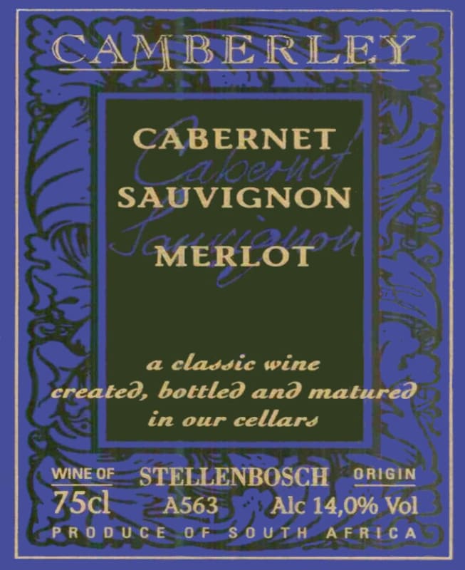 Camberley Cabernet Sauvignon Merlot 2006 Front Label