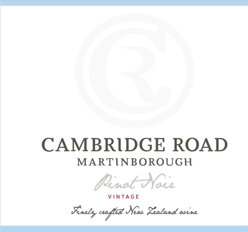 Cambridge Road Vineyard Pinot Noir 2011 Front Label