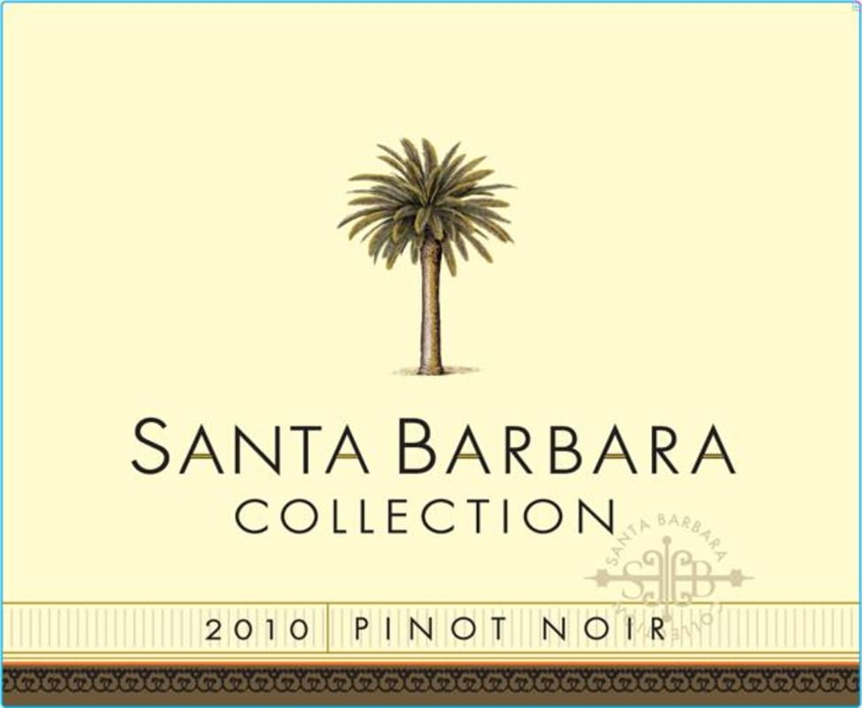 Santa Barbara Collection Pinot Noir 2010 Front Label