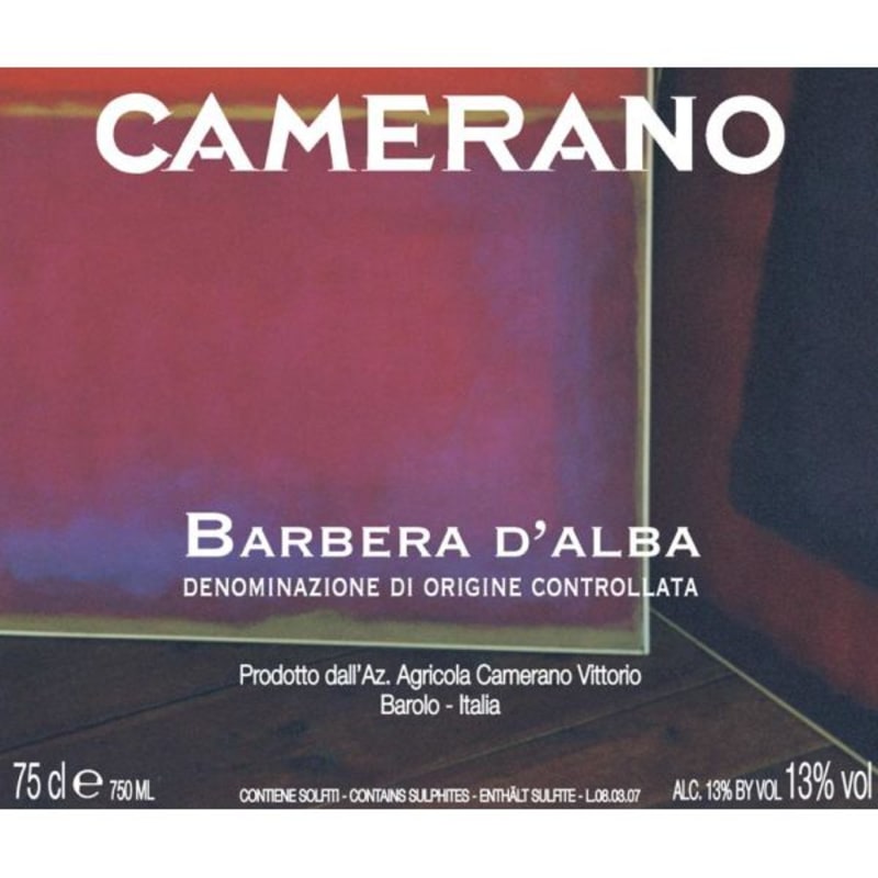 Chateau La Foret Camerano Barbera d'Alba 2012 Front Label