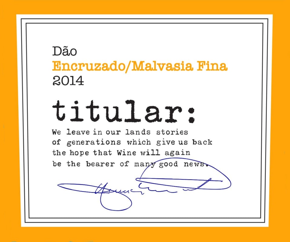 Caminhos Cruzados Titular Encruzado Malvasia Fina 2014 Front Label