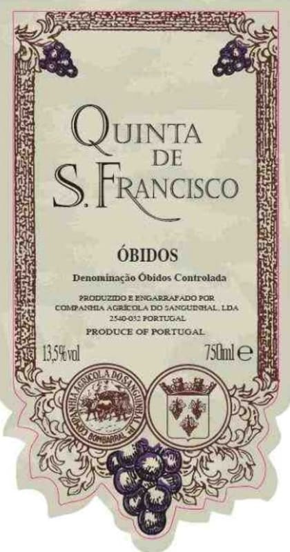 Campanhia Agricola Do Sanguinhal Quinta de S. Francisco Branco 2011 Front Label