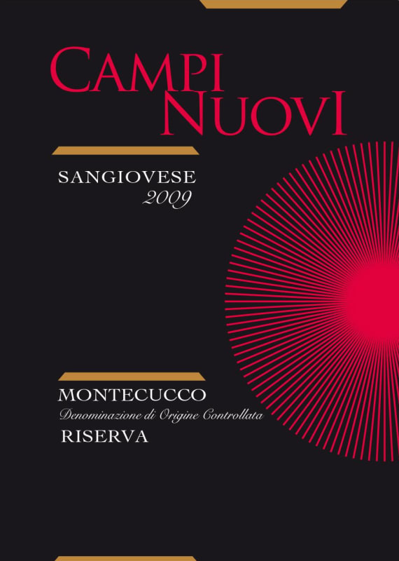 Campinuovi Montecucco Riserva Sangiovese 2009 Front Label