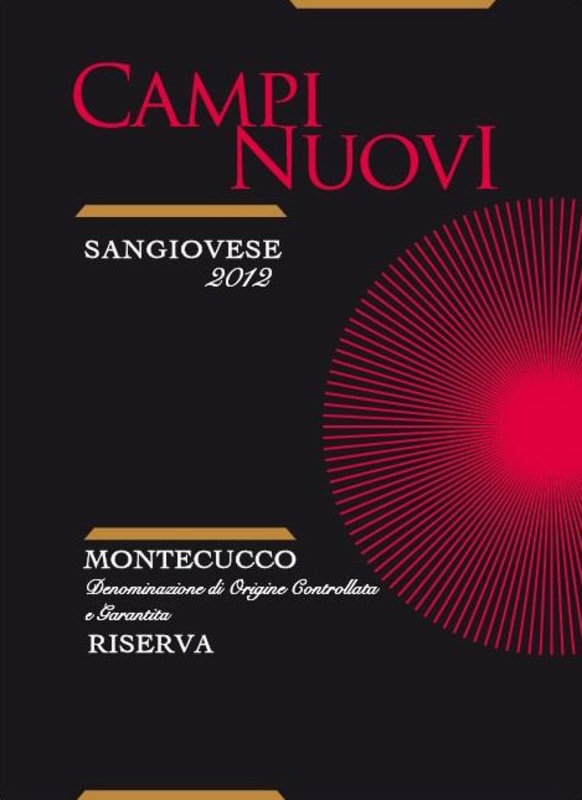 Campinuovi Montecucco Riserva Sangiovese 2012 Front Label