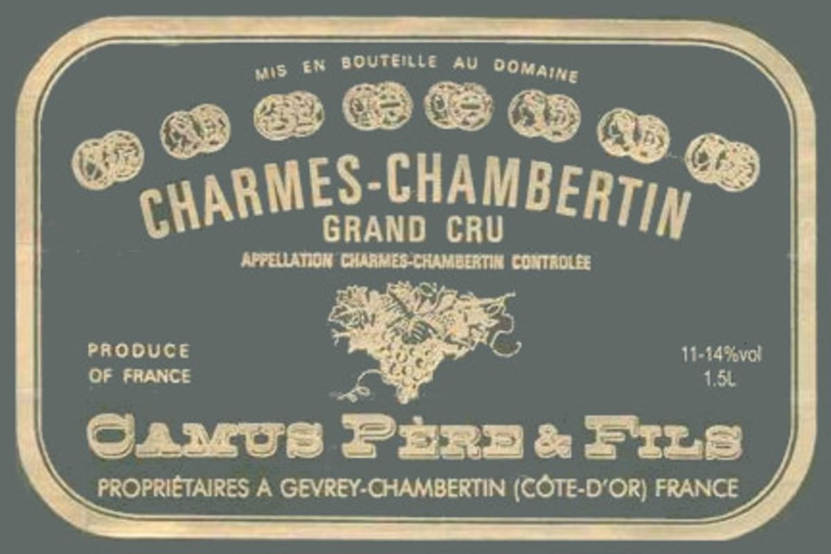 Camus Pere & Fils Cote de Nuits Charmes-Chambertin Grand Cru 2001 Front Label