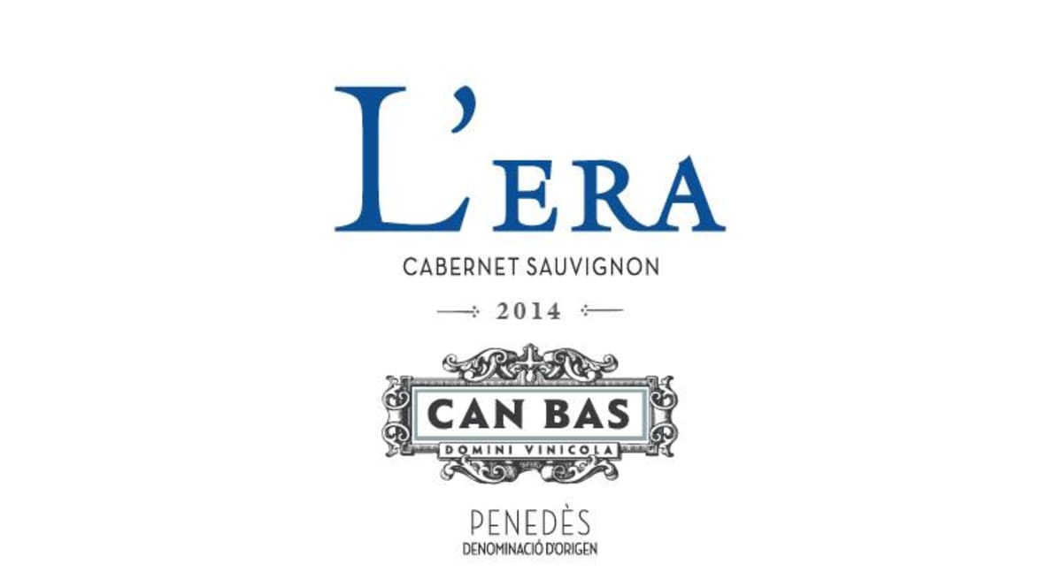 Can Bas Domini Vínicola L'Era Cabernet Sauvignon 2014 Front Label