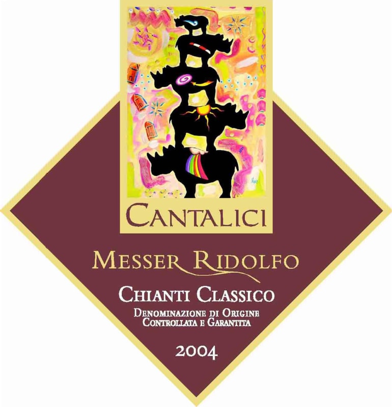 Cantalici Chianti Classico Messer Ridolfo 2004 Front Label