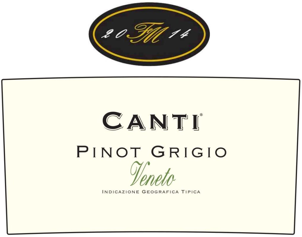 Canti Pinot Grigio 2014 Front Label
