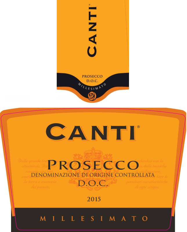 Canti Prosecco Millesimato 2015 Front Label