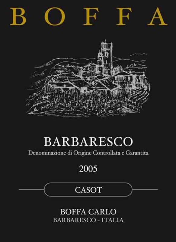 Cantina Boffa Carlo Barbaresco Casot 2005 Front Label