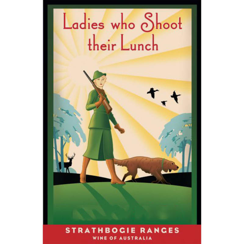 Fowles Wine Ladies Who Shoot Their Lunch Chardonnay 2013 Front Label