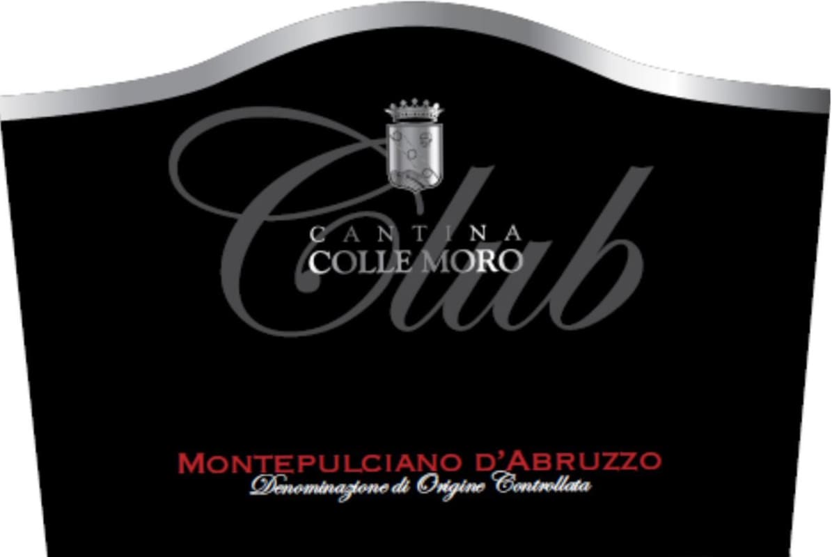 Cantina Colle Moro Montepulciano d'Abruzzo Club 2013 Front Label
