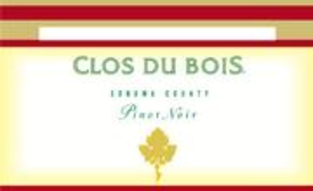 Clos du Bois Pinot Noir 1999 Front Label