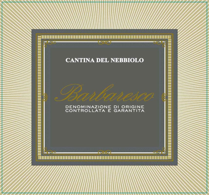 Cantina Del Nebbiolo Barbaresco Nebbiolo 2012 Front Label