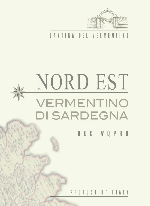 Cantina del Vermentino Monti Vermentino di Sardegna Nord Est 2015 Front Label
